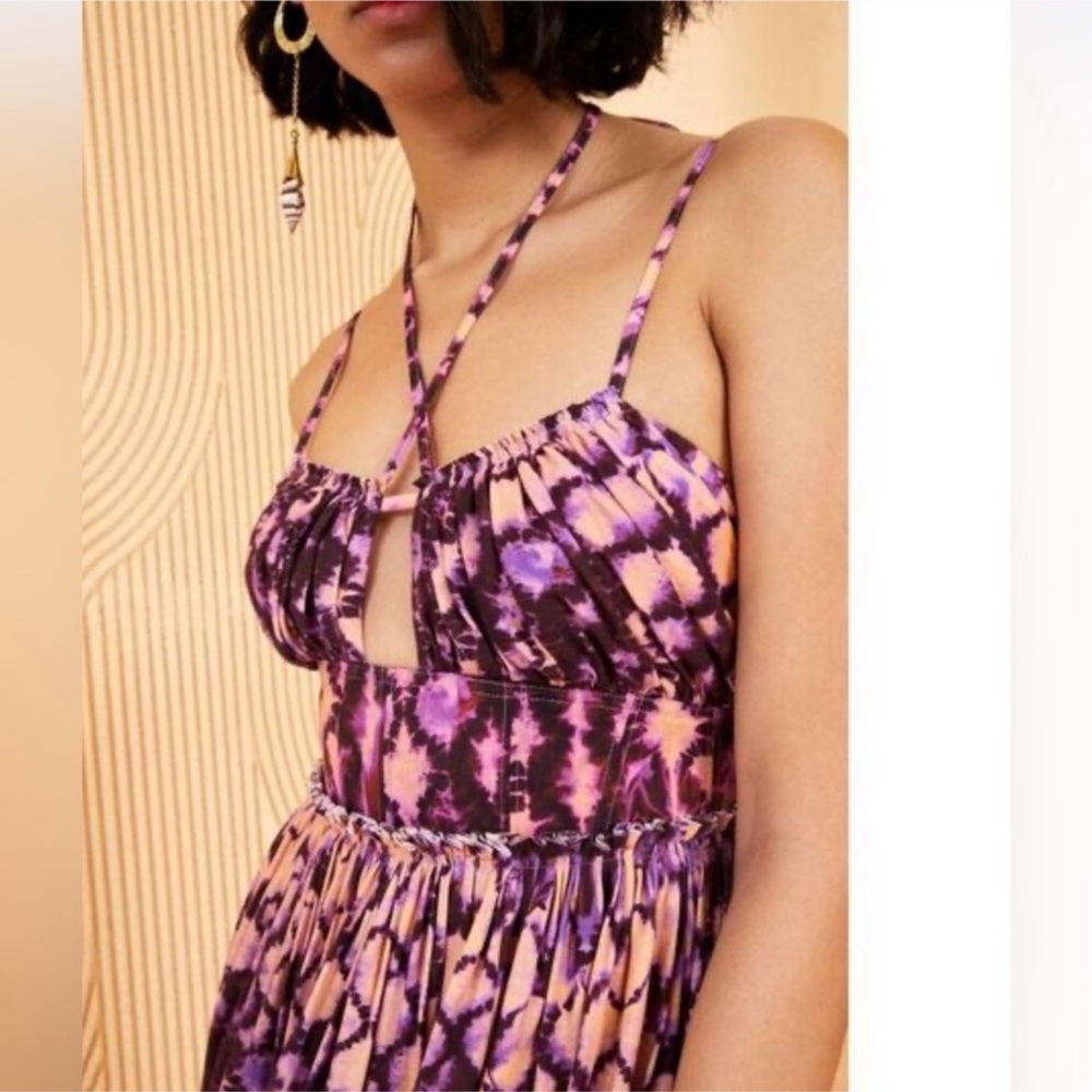 ULLA JOHNSON freya dress in wisteria Sz 8 - Picture 4 of 4